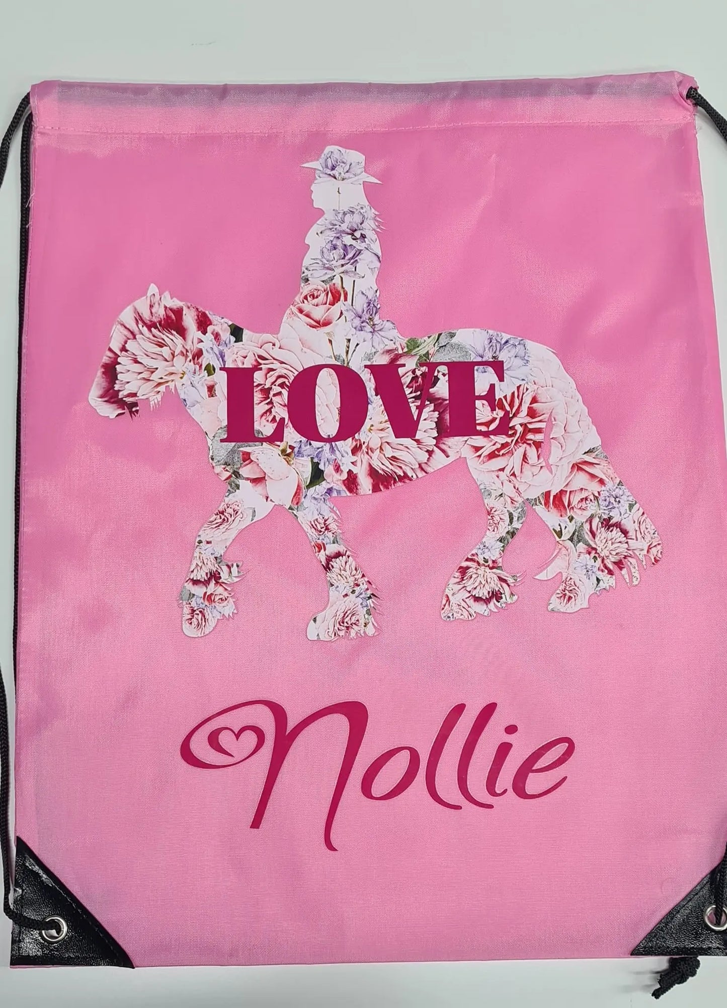Personalized feed bags Backpacks Horsin Around Designs