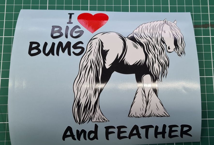 Gypsy Cob Love Car Decals Horsin Around Designs