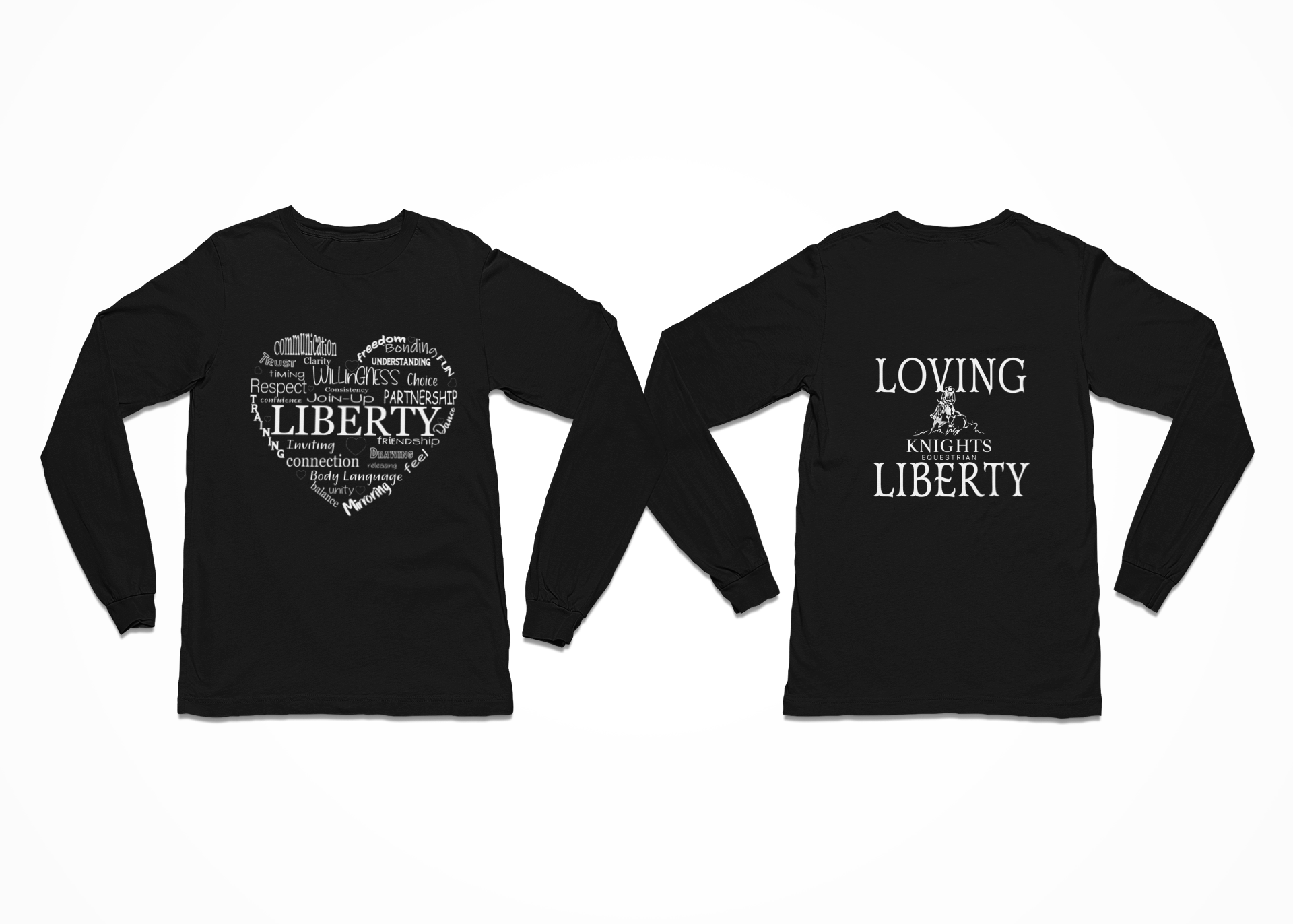 Knights Equestrian Liberty T-Shirt Long Sleeve Knights Equestrian